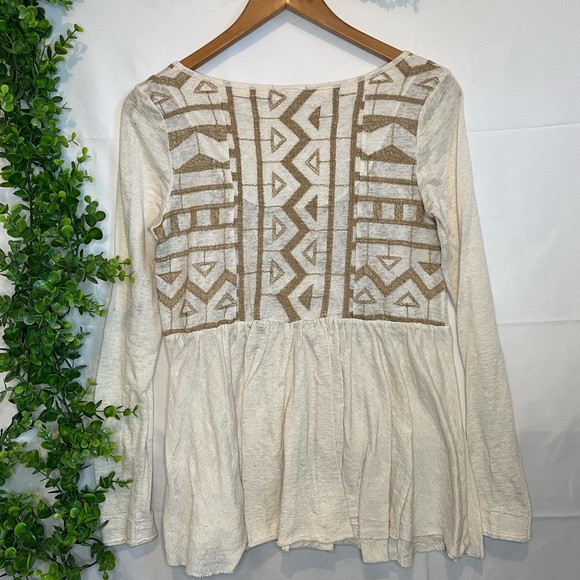 Free People Blouse Neutral - Picture 3 of 3